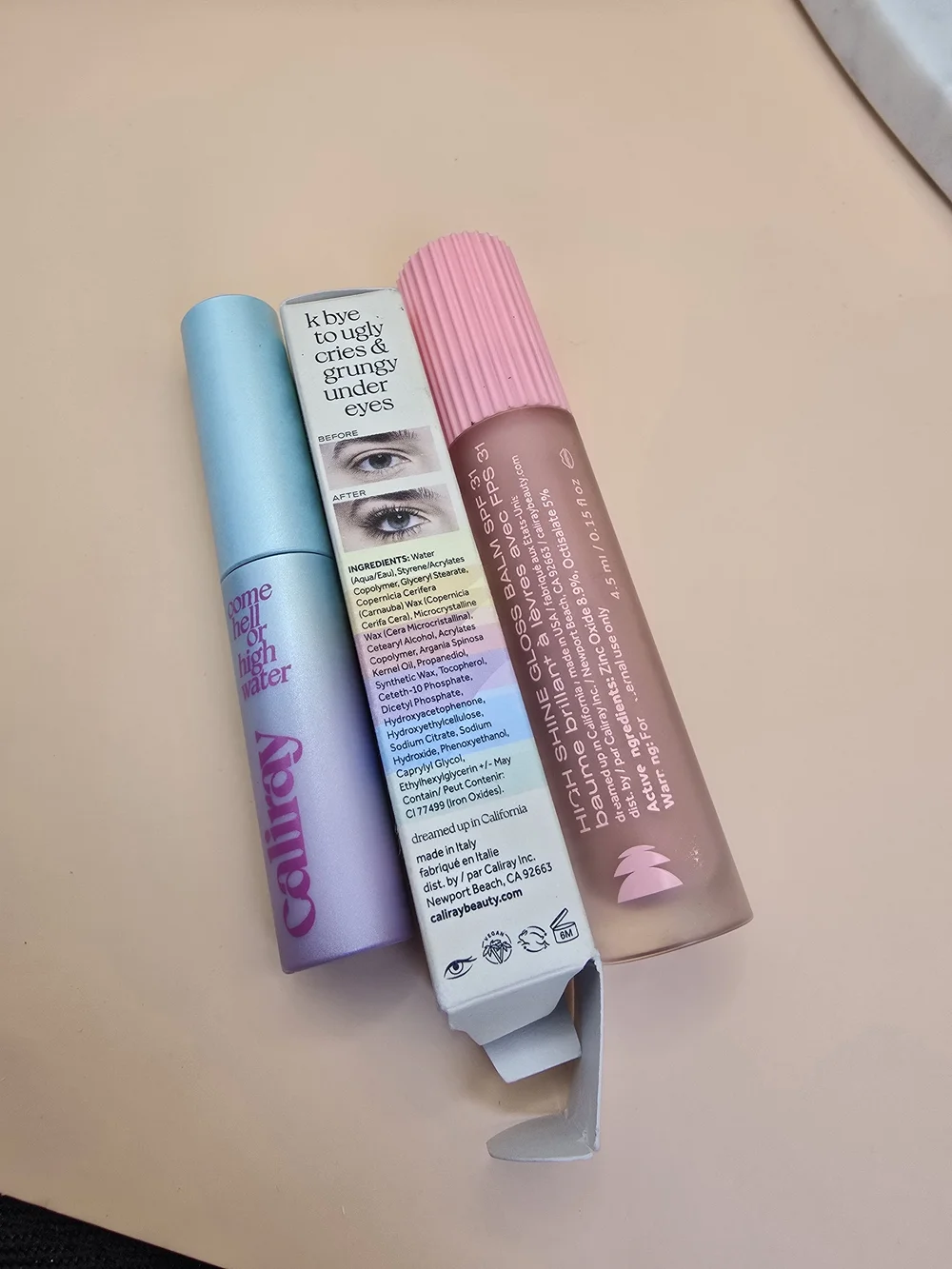 Cailiray Pink Lipguard SPF 31 Hydrating Lip Gloss Balm And Mascara